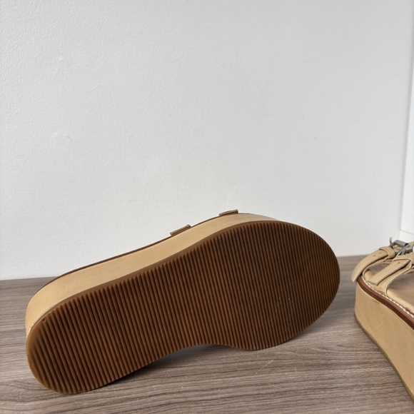 Ann Demeulemeester Sandals Platform Leather *Vintage* Beige 7.5 us Women's❤️ - Picture 11 of 14